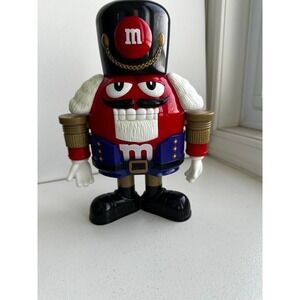 M & M Nutcracker Holiday Ltd Edition Chocolate Candy Dispenser Toy Soldier Red